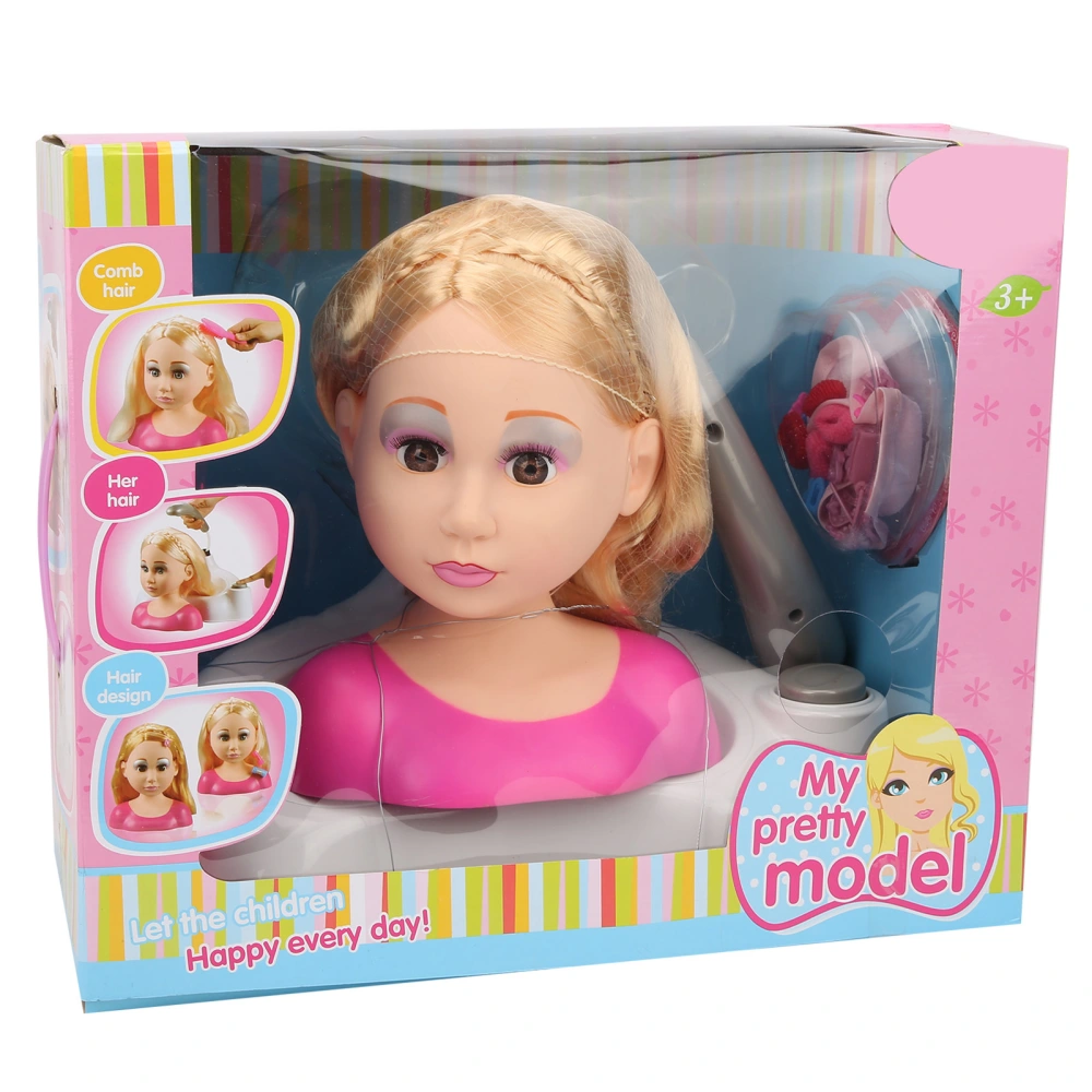 Simulation Doll Set Electric Shampoo Make Up Beauty Toy for Girls Children GiftsColor Boxed