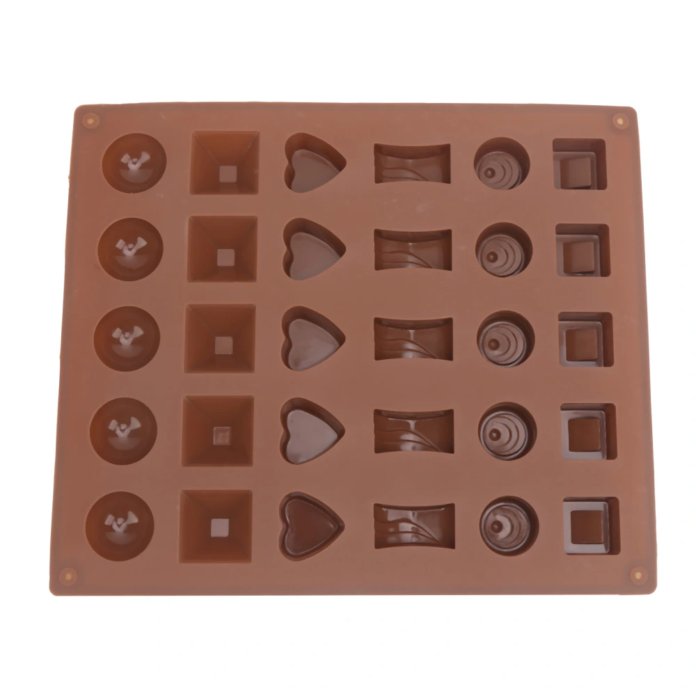 Chocolate Mold Silicone Candies Cake DIY Mould Geometric Shape Kitchen Baking Tool(Geometric Shape)