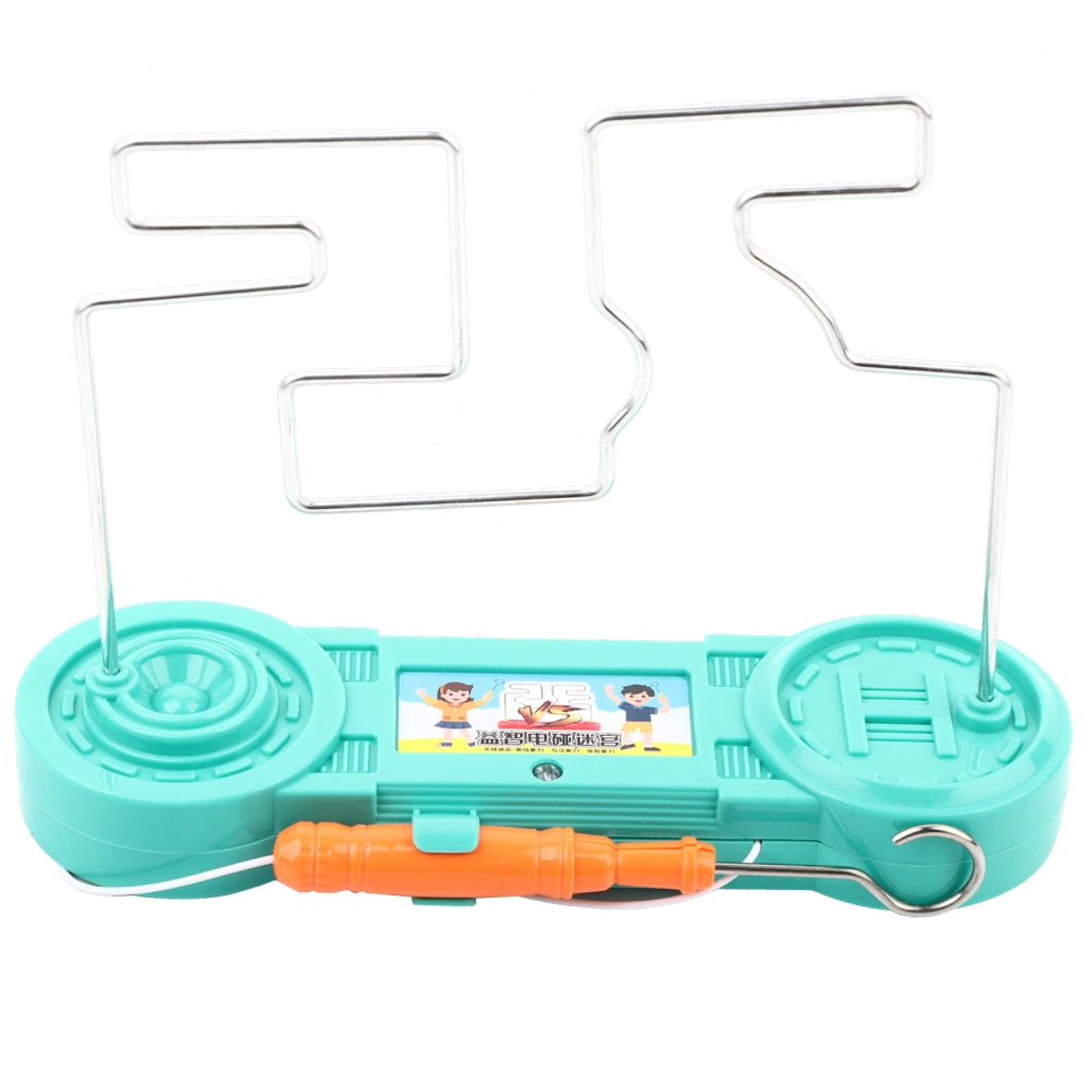 Electric Shock Toy Children Educational Electric Touch Maze Game Science Experiment Toy GiftGreen