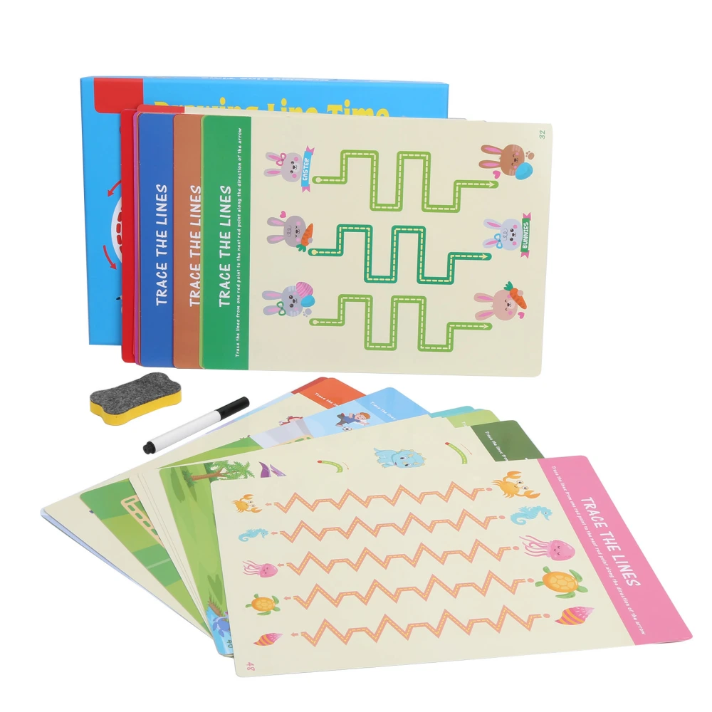 Children Kid Pen Control Training Card Kindergarten Early Education Teaching ToysPen Control Training Card