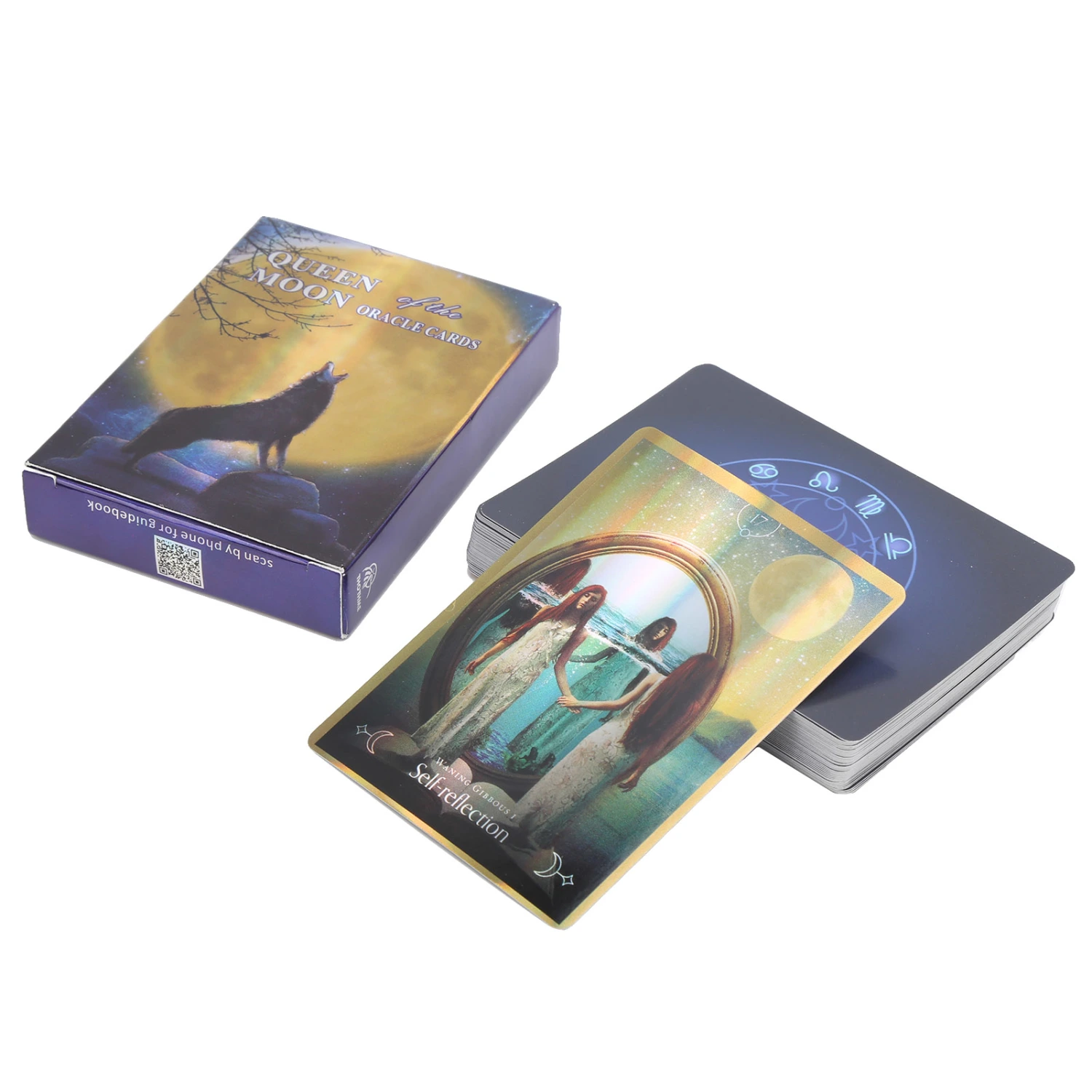 Tarot Cards Deck Queen of the Moon Fate Divination English Board Game Party Playing Cards