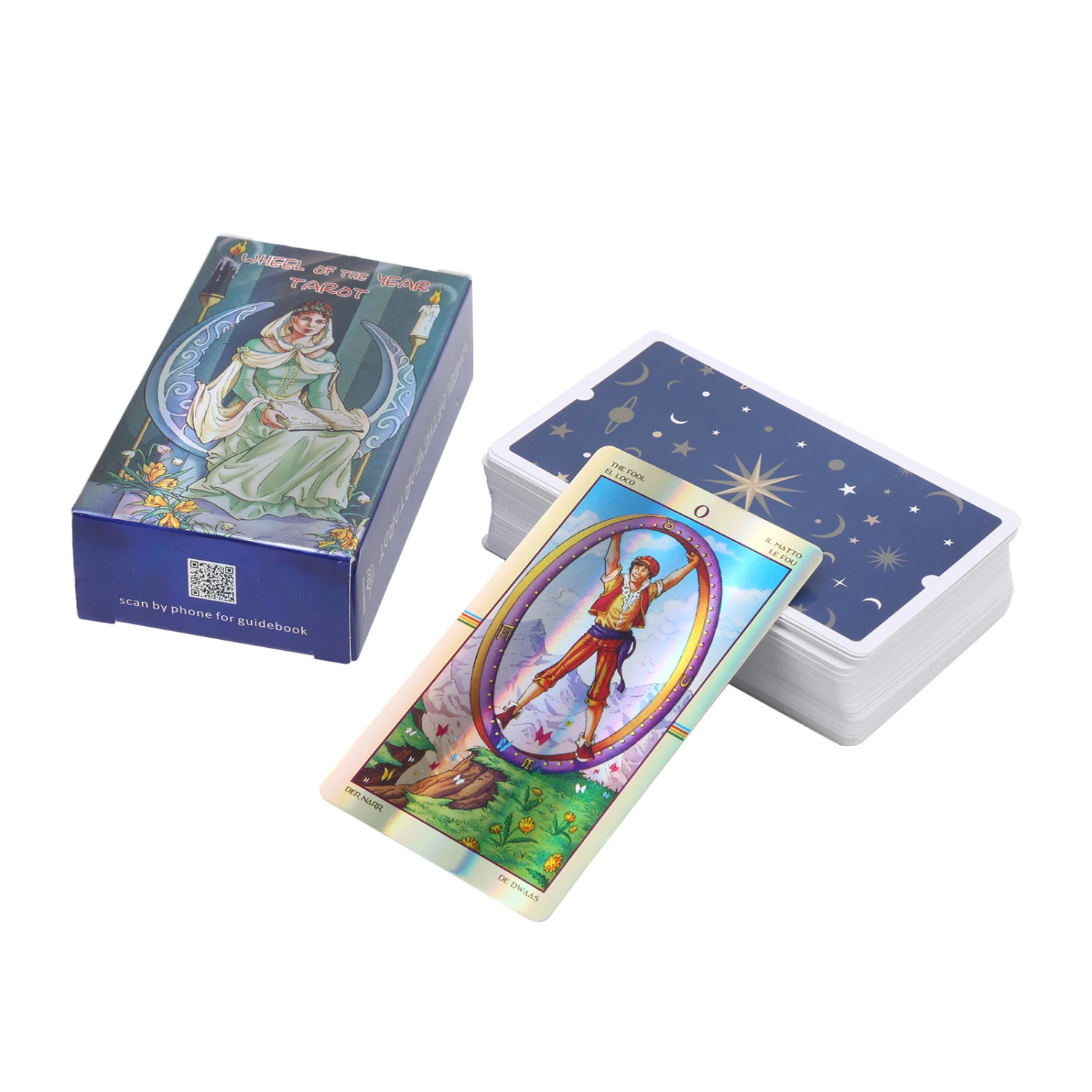 Tarot Cards Deck Fate Divination Hologram Paper English Board Game Party Playing Cards