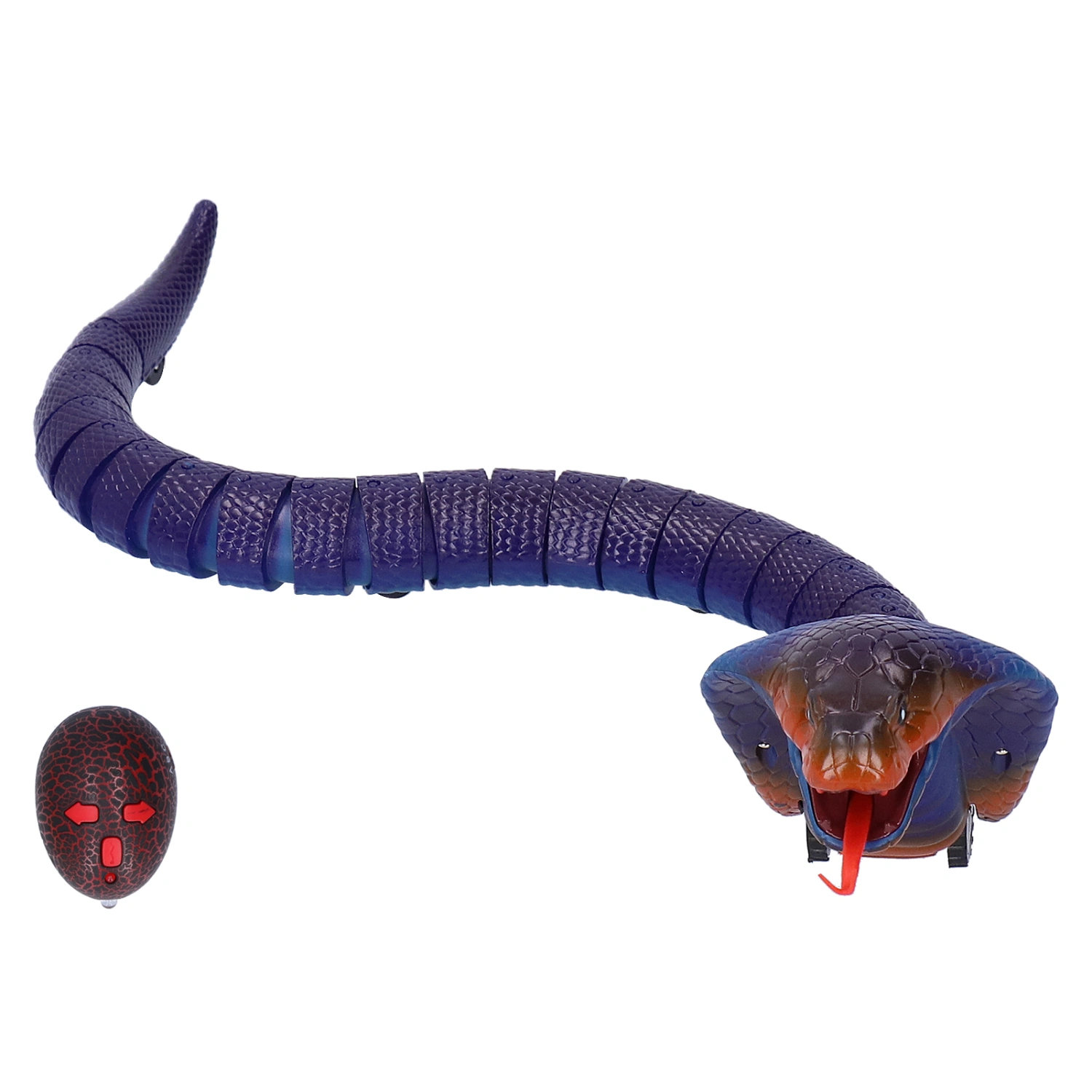 Infrared Remote Control Snake Toy Simulation Snake Animal Model Electric Trick ToyBlue
