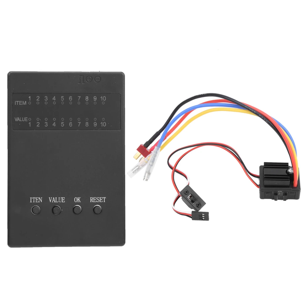 Waterproof 80A Brushed ESC Program Card Accessory Part for 1/10 1/8 RC Car Model80A Brushed ESC