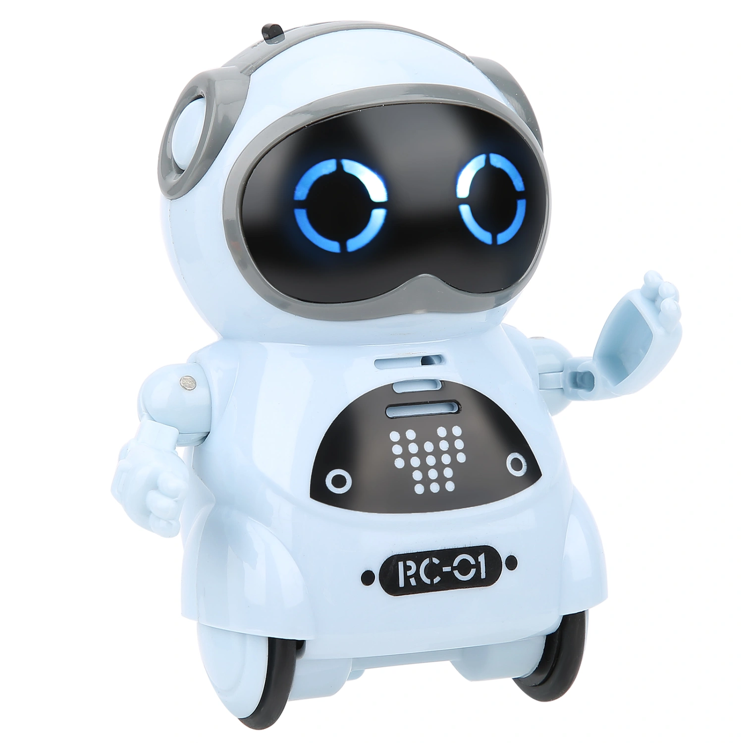 939A Robot Toy Interactive Voice Recognition Record Singing Dancing Mini RC Robot ToyBlue