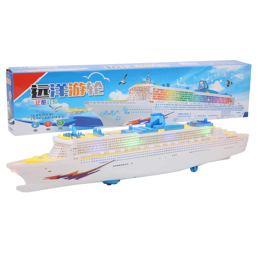 Electric Music Ship Boat Toy Highly Simulation Boat Toy with Lights Sound Effect