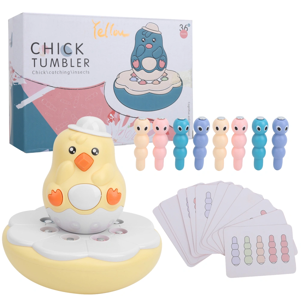 Chicks Eat Catch Insects Parent‑Child Interactive Cognitive Ability Educational Toy GiftYellow