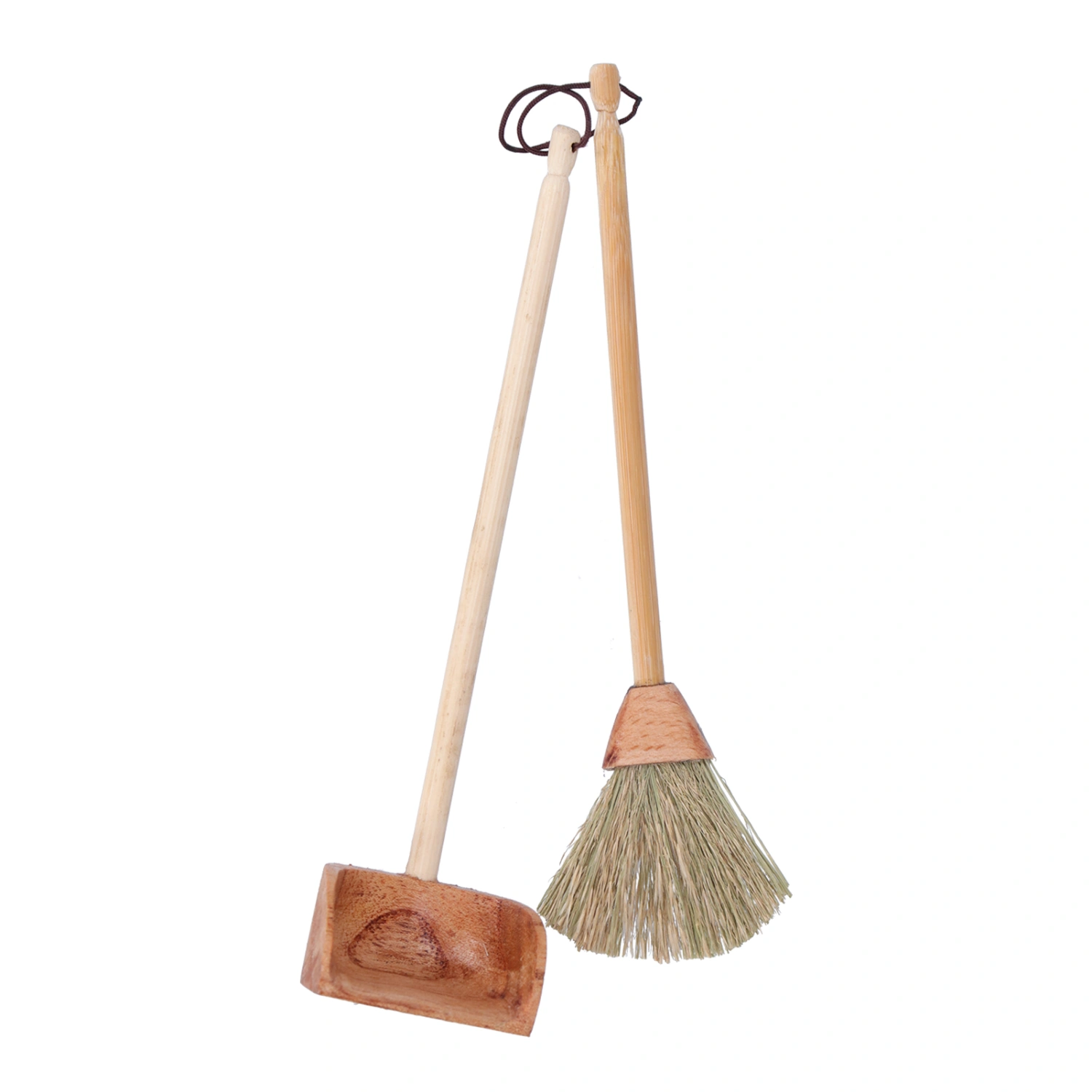 1:6 Dollhouse Miniature Broom Dustpan Cleaning Tools Simulation Dollhouse Accessory
