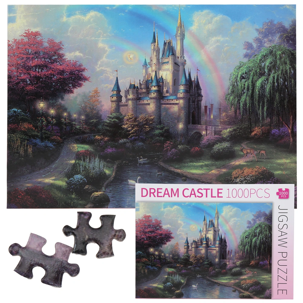 1000pcs 75 x 50cm Jigsaw Puzzle Educational Children Adult Toy Picture Assembling Toy GiftDream Castle