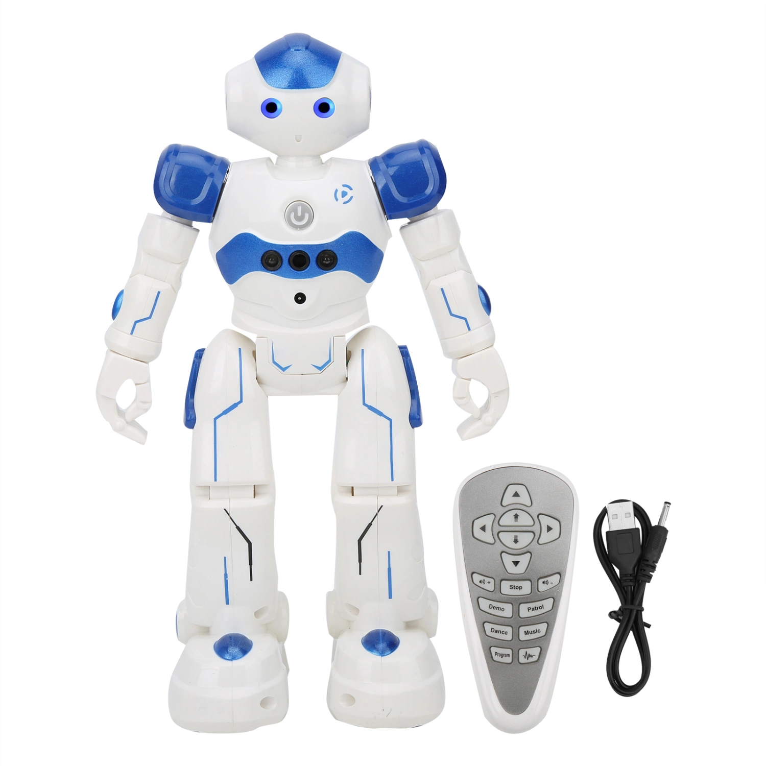 Remote Control Robot Toy Singing Dancing Electric Robot Educational Toy for Kids ChildrenBlue