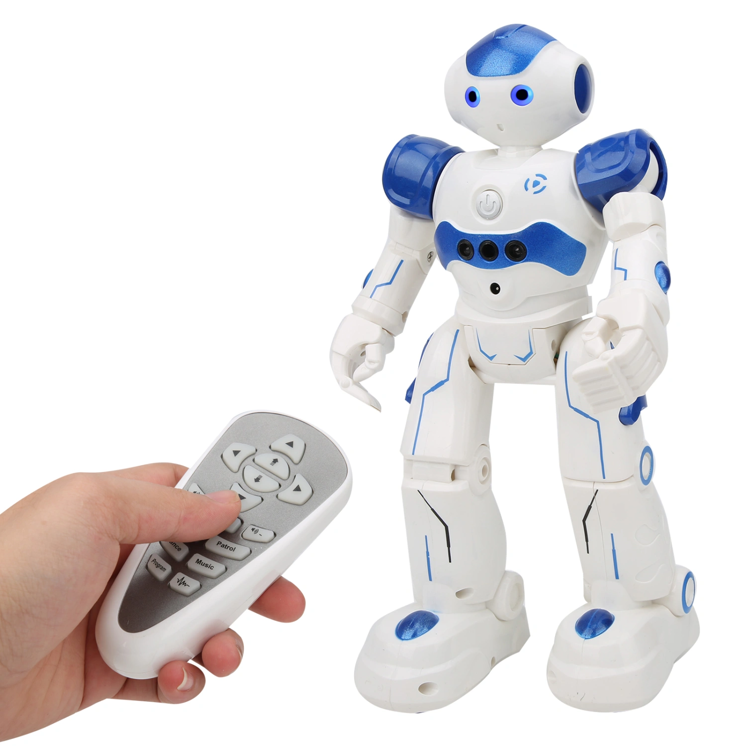 Remote Control Robot Toy Singing Dancing Electric Robot Educational Toy for Kids ChildrenBlue
