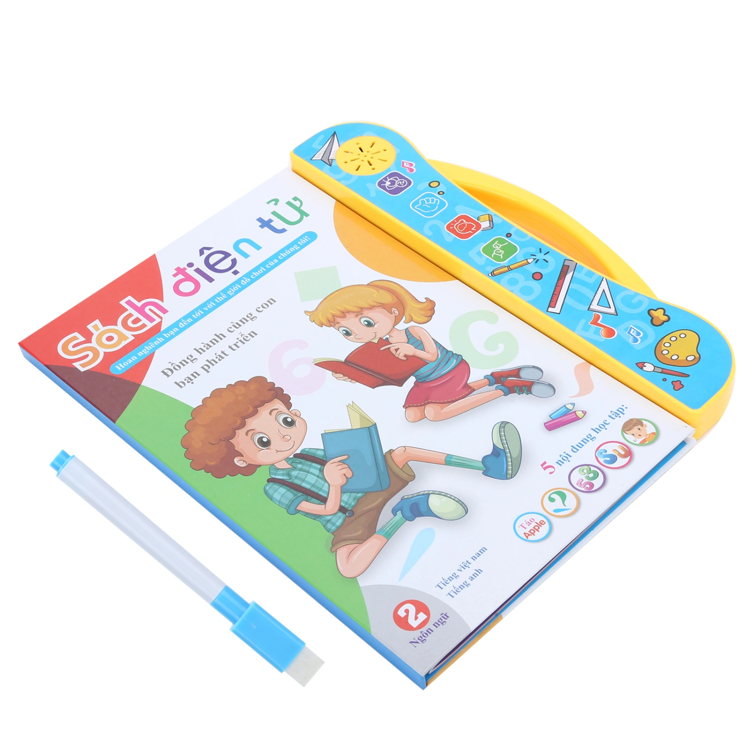 Vietnamese English Reading Machine Children Early Educational Learning Machine ToysYellow