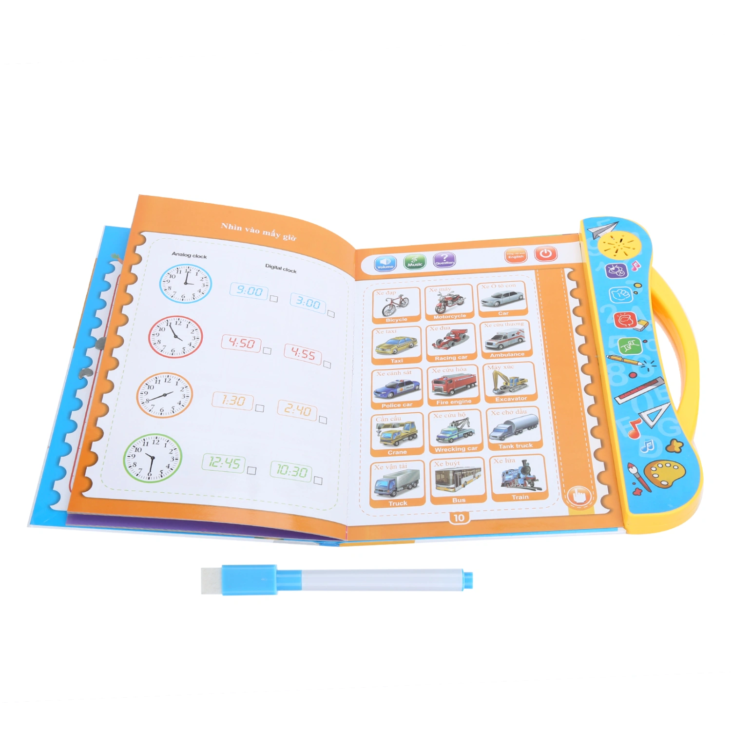 Vietnamese English Reading Machine Children Early Educational Learning Machine ToysYellow