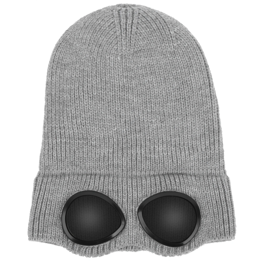 Fashionable Hat Goggles Thermal Warm Autumn Winter Cold Protector Sports Cap HatGray