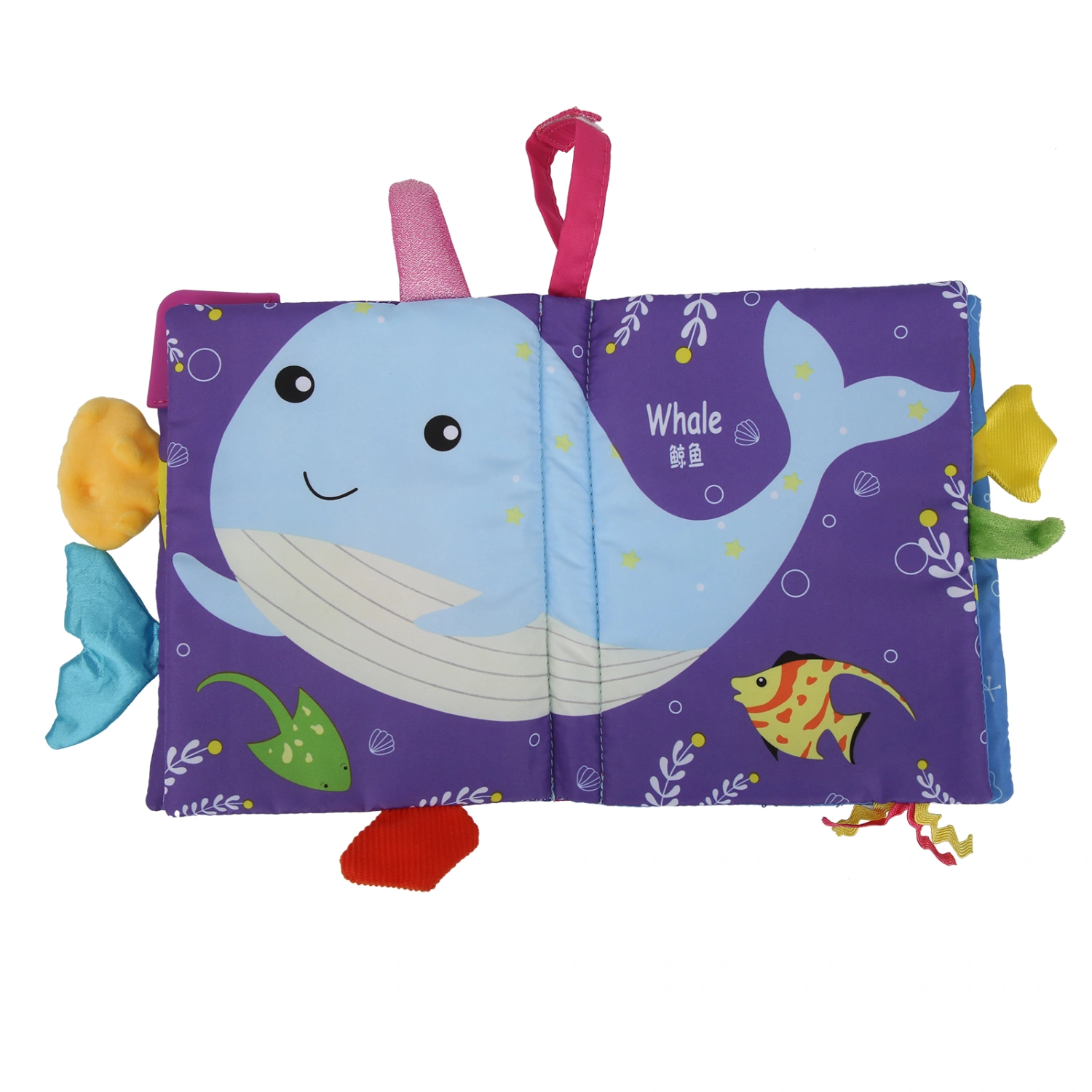 Baby Cloth Book TearResistant Infant Animal Tail Cloth Book Baby Educational Toy(#2 )