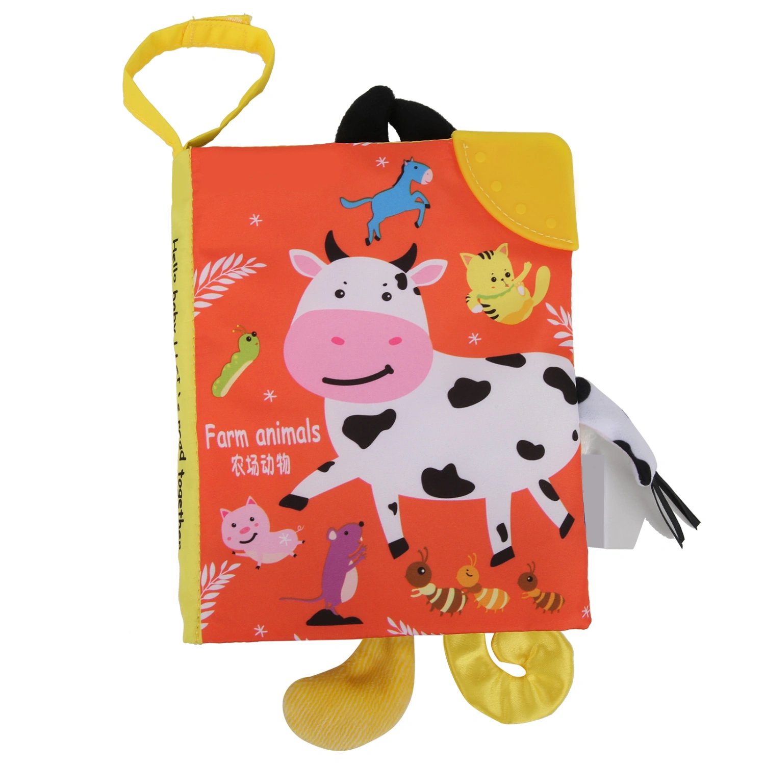 Baby Cloth Book Tear‑Resistant Infant Animal Tail Cloth Book Baby Educational Toy#4