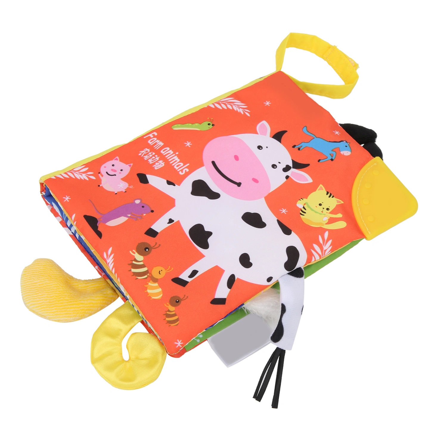 Baby Cloth Book Tear‑Resistant Infant Animal Tail Cloth Book Baby Educational Toy#4