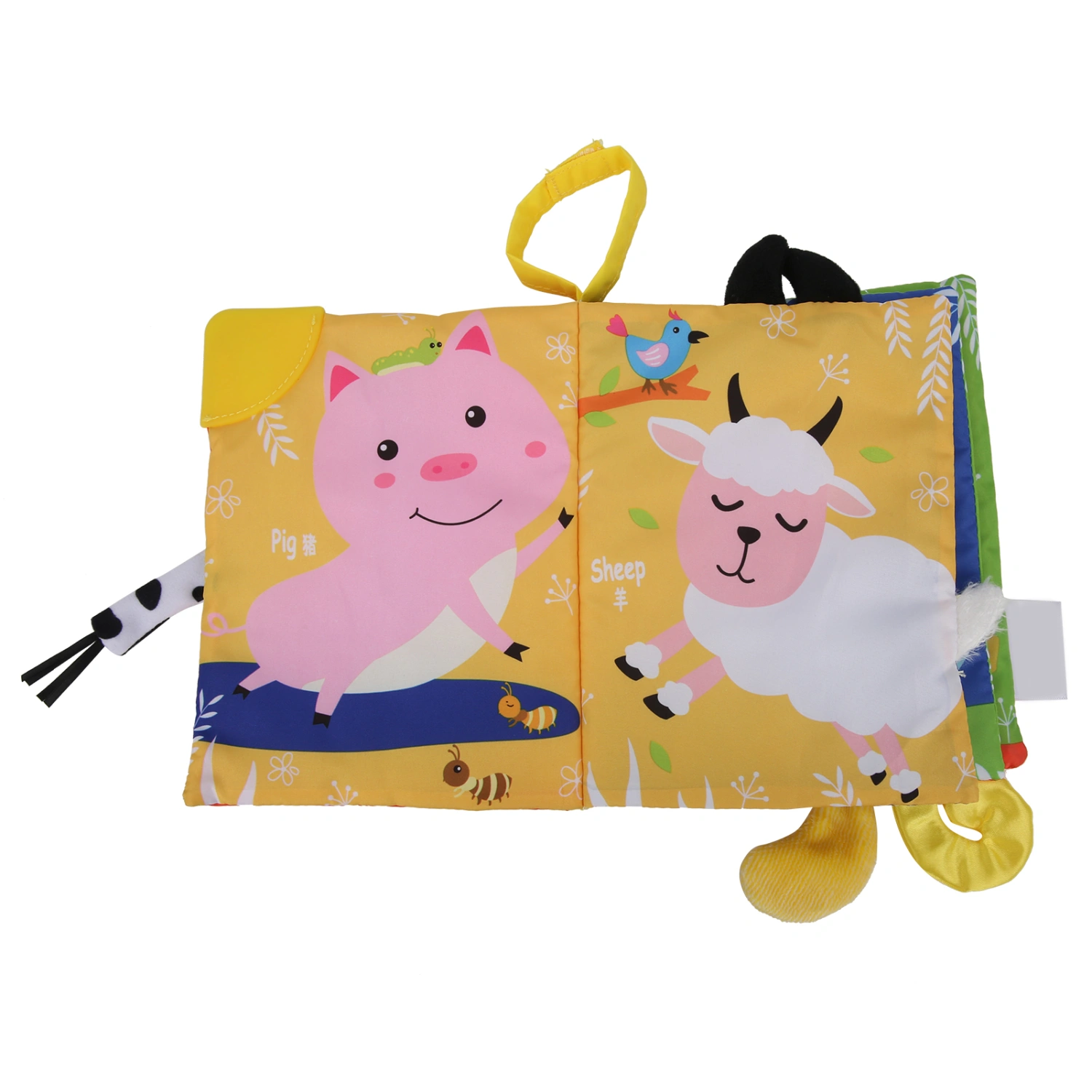 Baby Cloth Book Tear‑Resistant Infant Animal Tail Cloth Book Baby Educational Toy#4