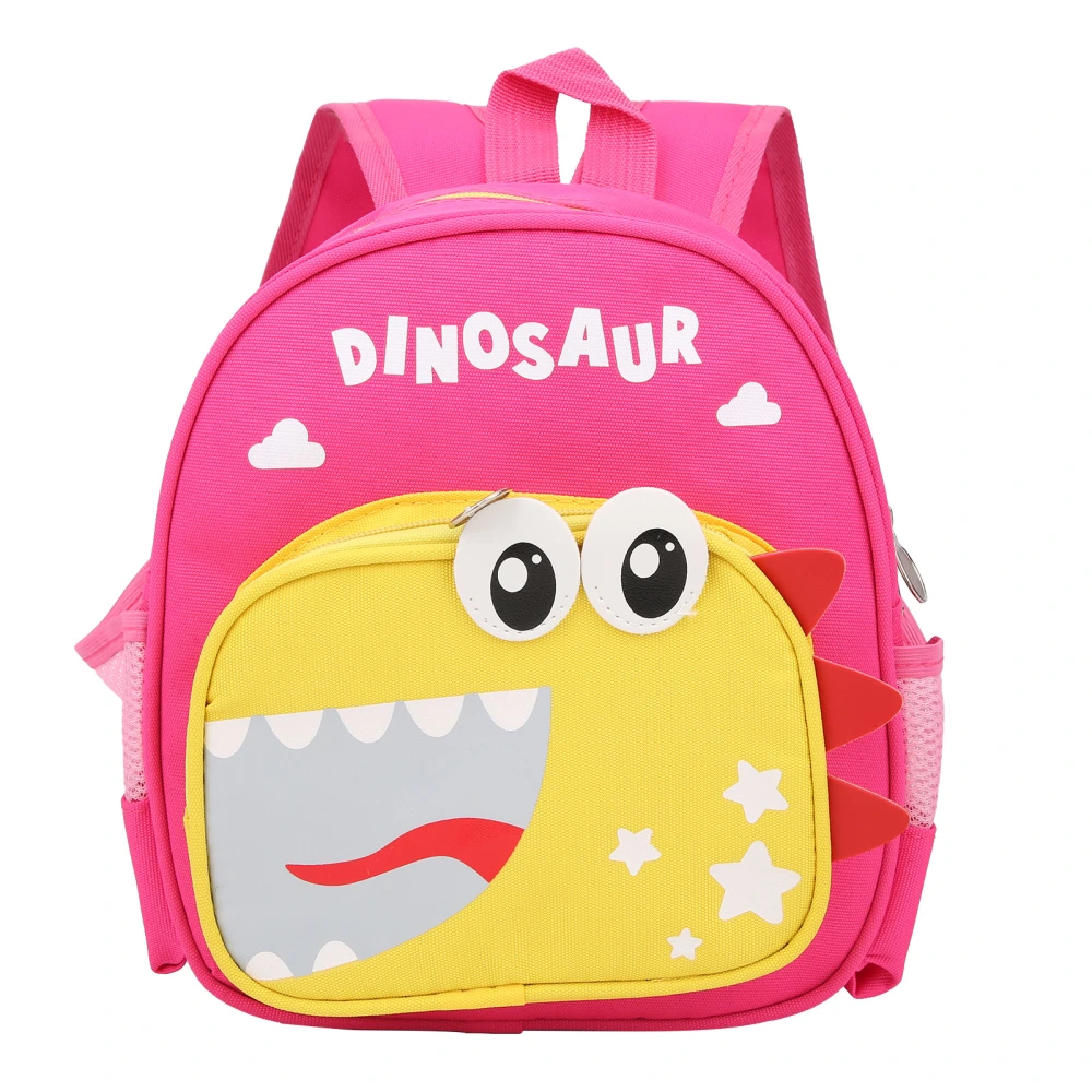 Baby School Bag Dinosaur Cartoon Backpack Cute Kindergarten Schoolbag Shoulder BagDark Pink