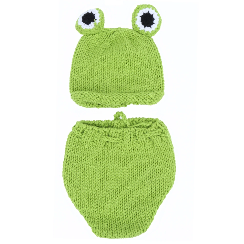 Newborn Baby Hat Pants Photo Photography Prop Hats Outfits for 0‑6 Months Old BabyGreen