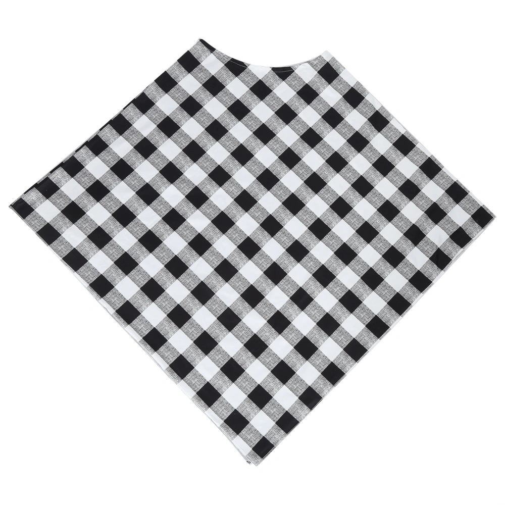 Breastfeeding Scarf Poncho MultiFunction Baby Nursing Cover Infant Car Seat Cover(WhiteBlack Plaid #1)