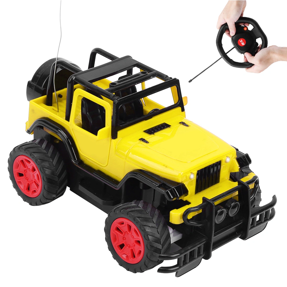 1:18 Remote Control Car Toy Highly Simulation Children Electronic RC Vehicle Toy EU Plug 110‑240VYellow RC Car
