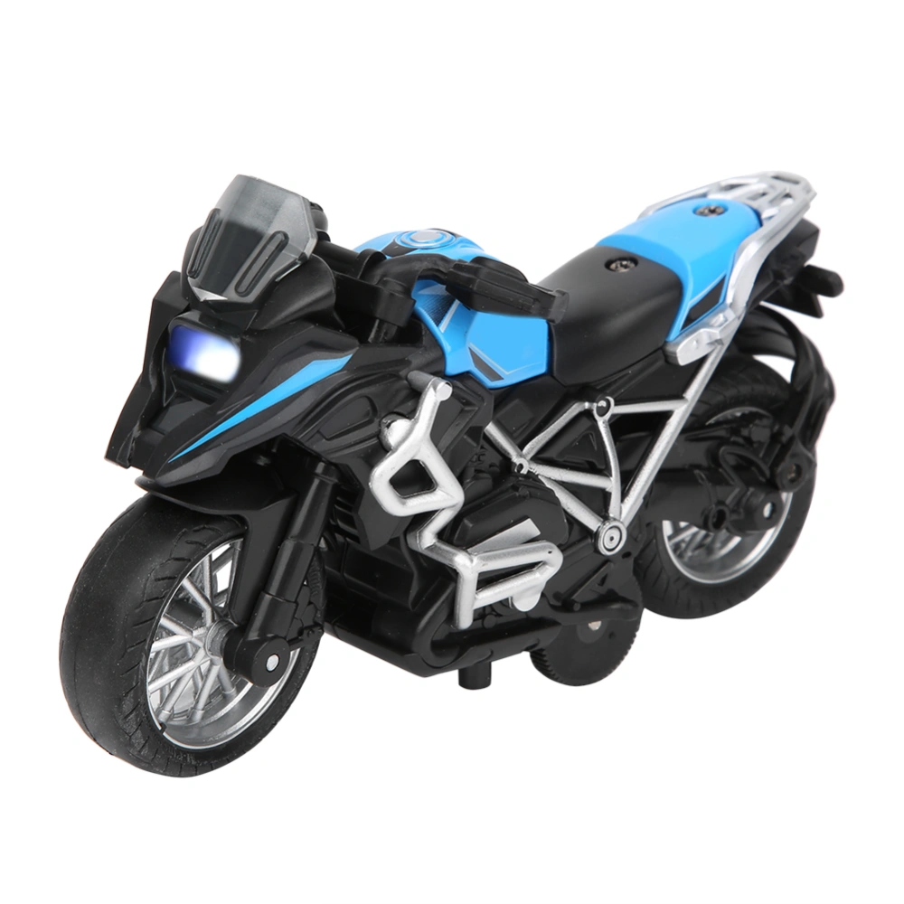 1:14 Alloy Pull Back Motorcycle Simulation Model Children Light Music Motorbike ToyBlue