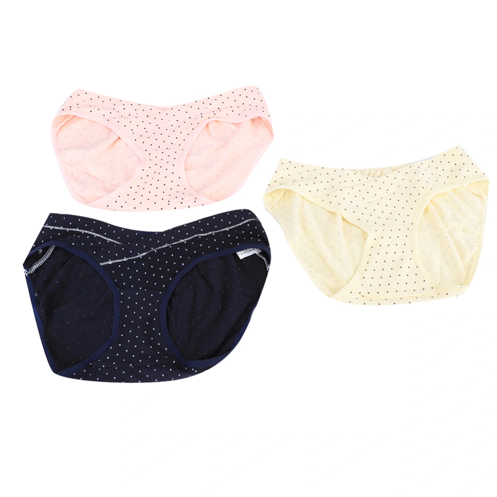 3Pcs Pregnant Women Low Waist Underpants Maternity Underwear Belly Lift Cotton Panties Briefs