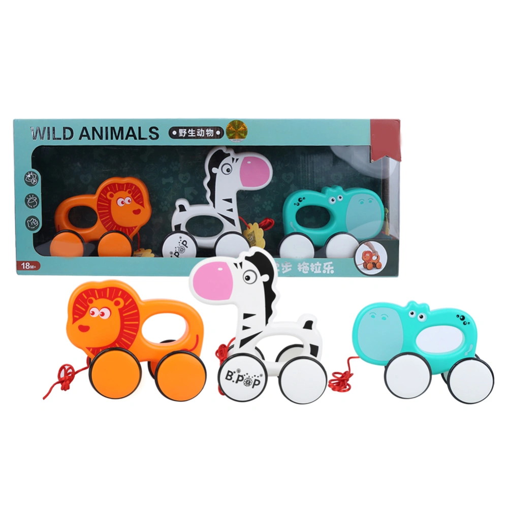 WalkALong Toddler Pull Toys Animal PullAlong Walking Toys for Walk Learning(965A9 Wildlife )