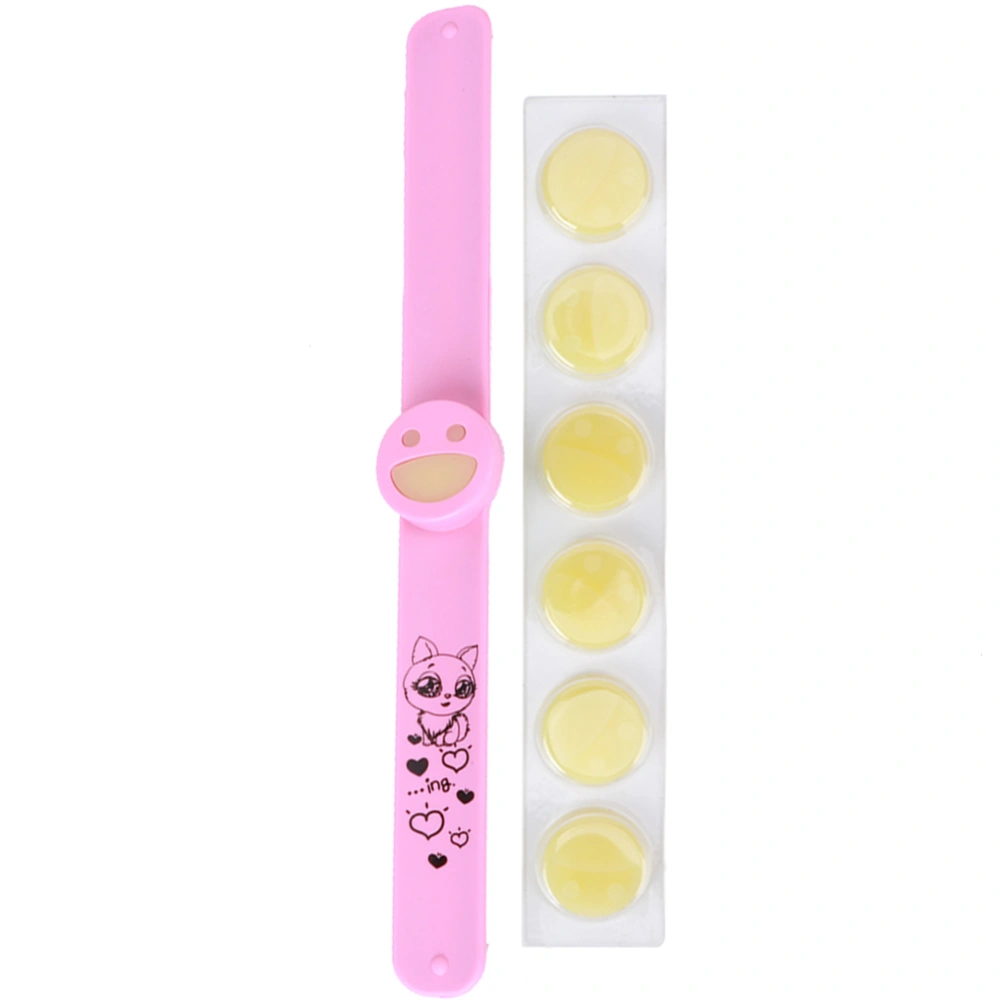 Baby Anti&#8209;Mosquito Bracelet Outdoor Non&#8209;Toxic Mosquito Repellent Wristband(Pink )