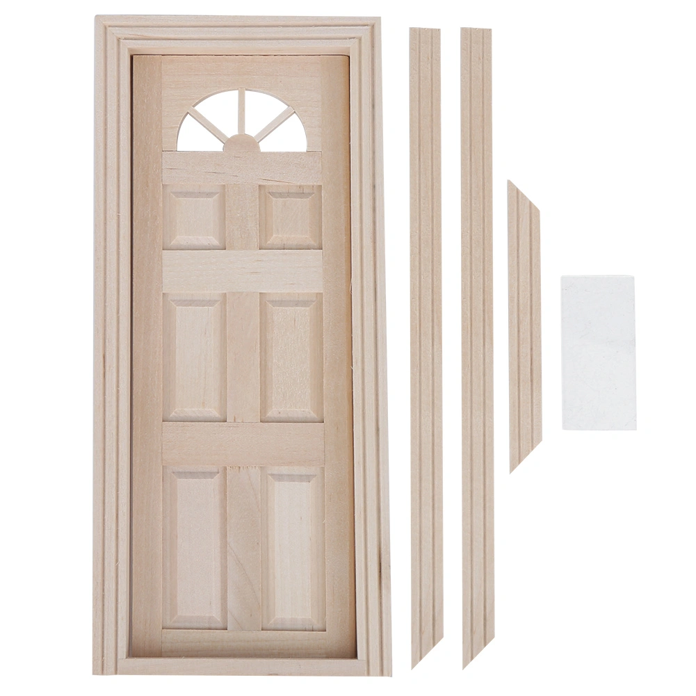 1:12 Dollhouse Wooden Miniature Simulated Door Mini Window Door Model Toy AccessoryDoor