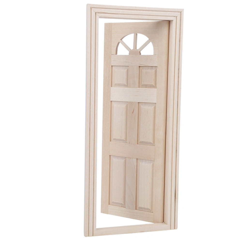 1:12 Dollhouse Wooden Miniature Simulated Door Mini Window Door Model Toy AccessoryDoor
