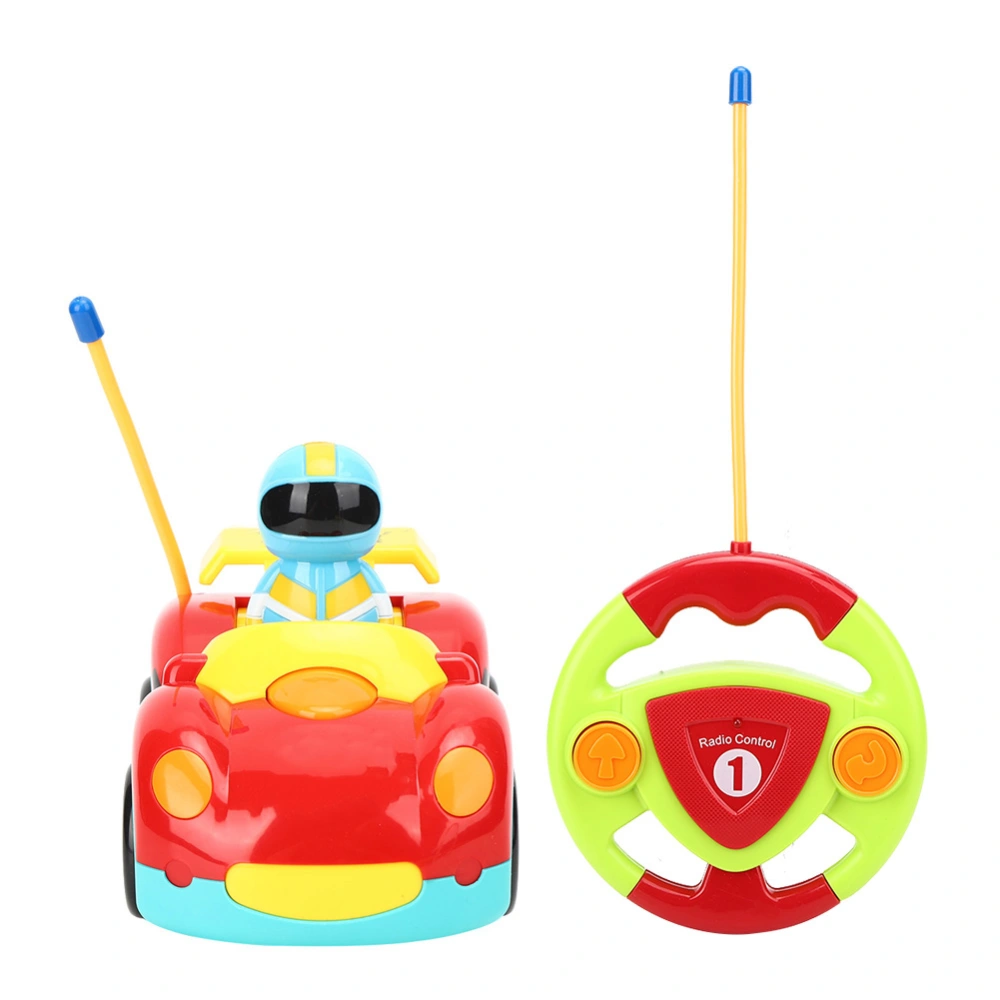 Remote Control Car Toy Children Kid 2CH Electric Cartoon RC Car Model with Light SoundRed