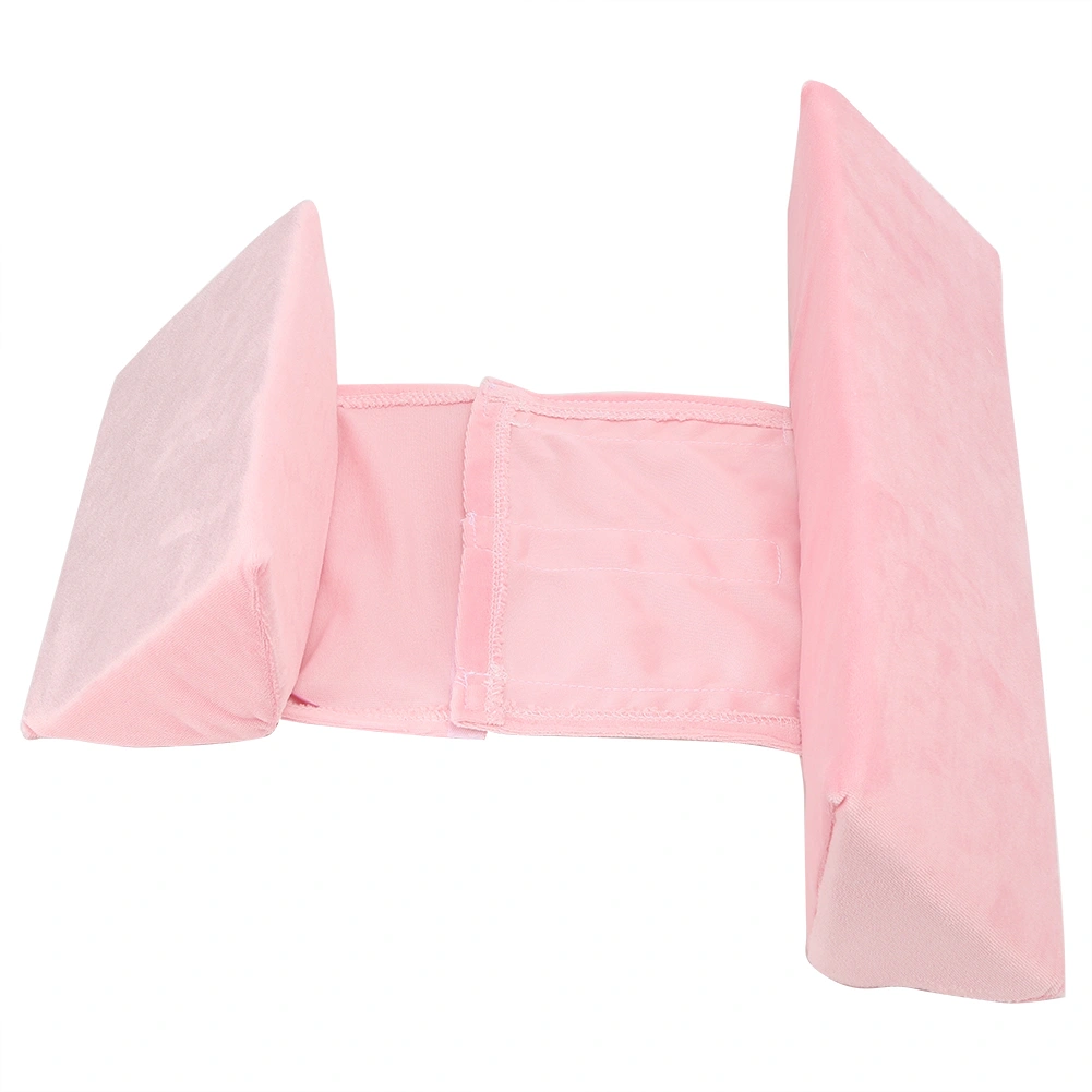 Baby Side Sleeping Wedge Pillow Styling Pillow Infant Side Sleep Positioner Anti‑Spitting Milk(Pink )