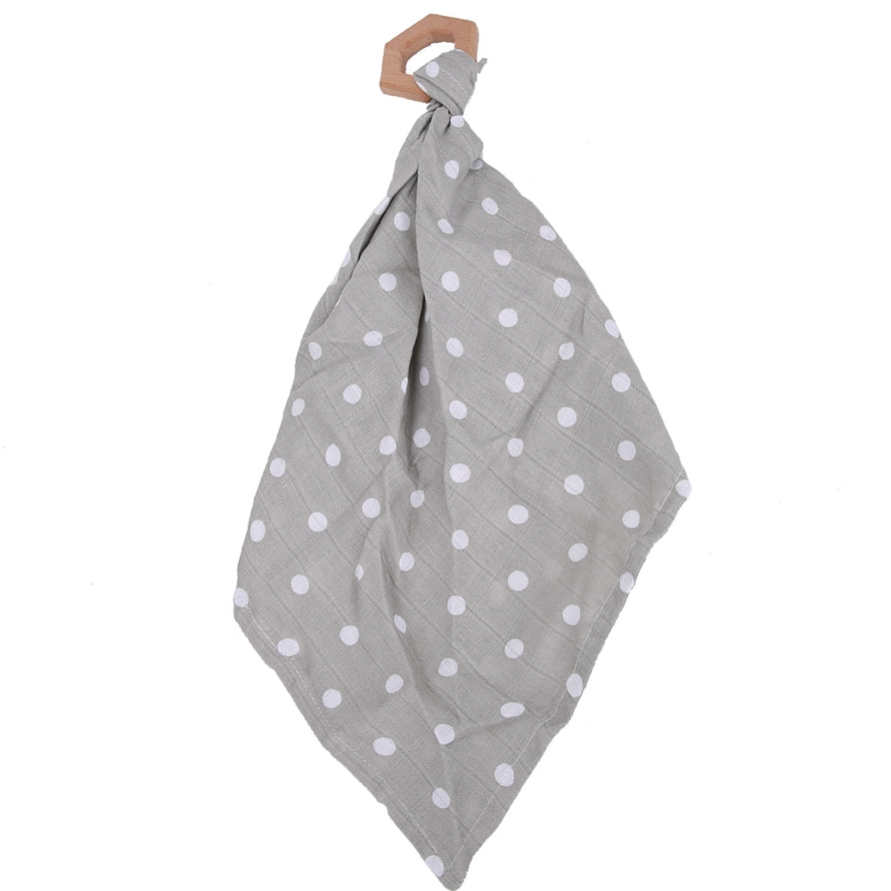 Cotton Newborn Cotton Handkerchief Appeasing Infant Saliva Towel Educational Baby TowelGray Base Spot