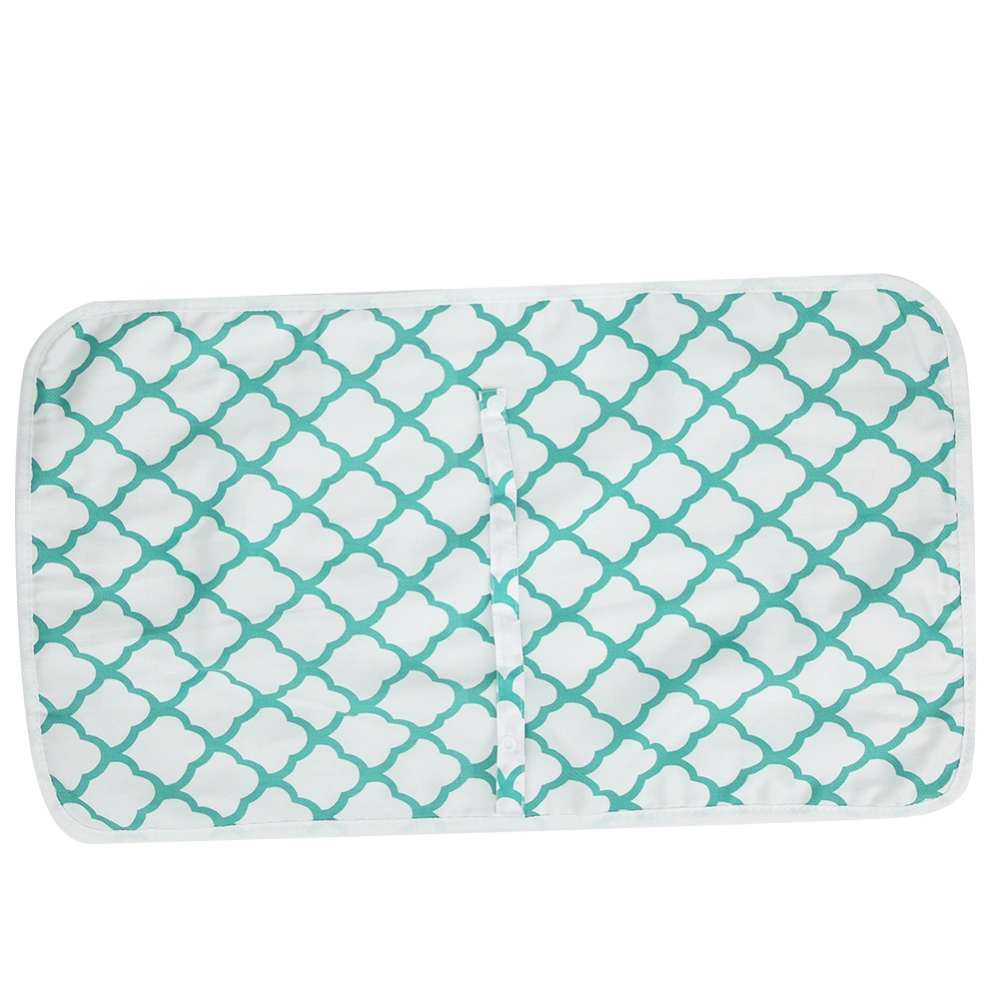 Baby Diaper Changing Mat Multifunctional Infant Nappy Pad Waterproof Urine CoversGreen Geometry