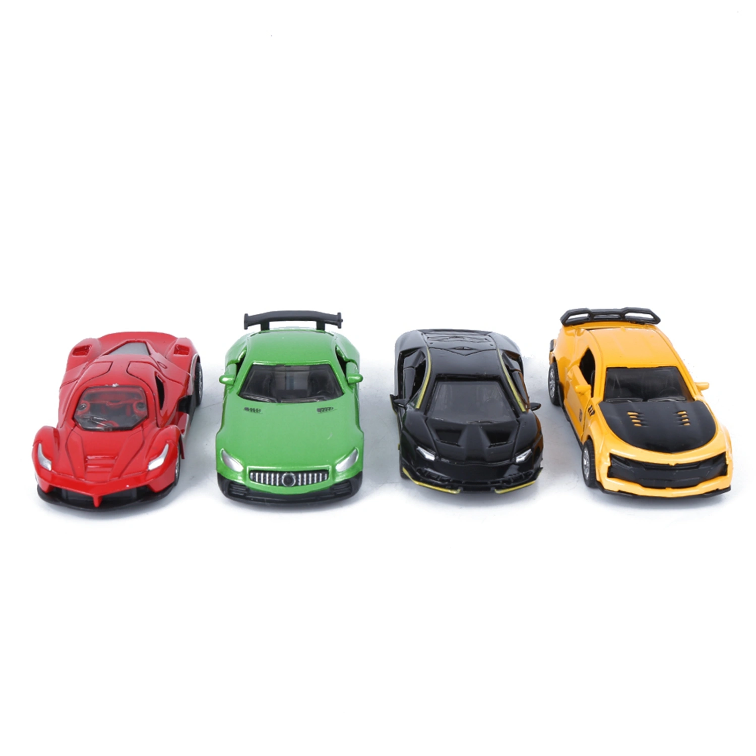 Alloy Car Model Pull Back Sports Car Vehicle Toy with Openable Doors for Children