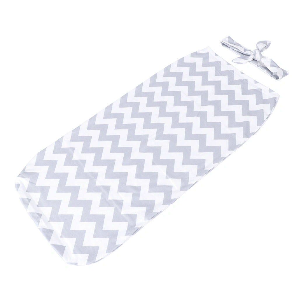 Newborn Sleeping Bag Headband Set Baby Swaddle Receiving Blankets HeadbandRipple 0-3 Months Old Baby