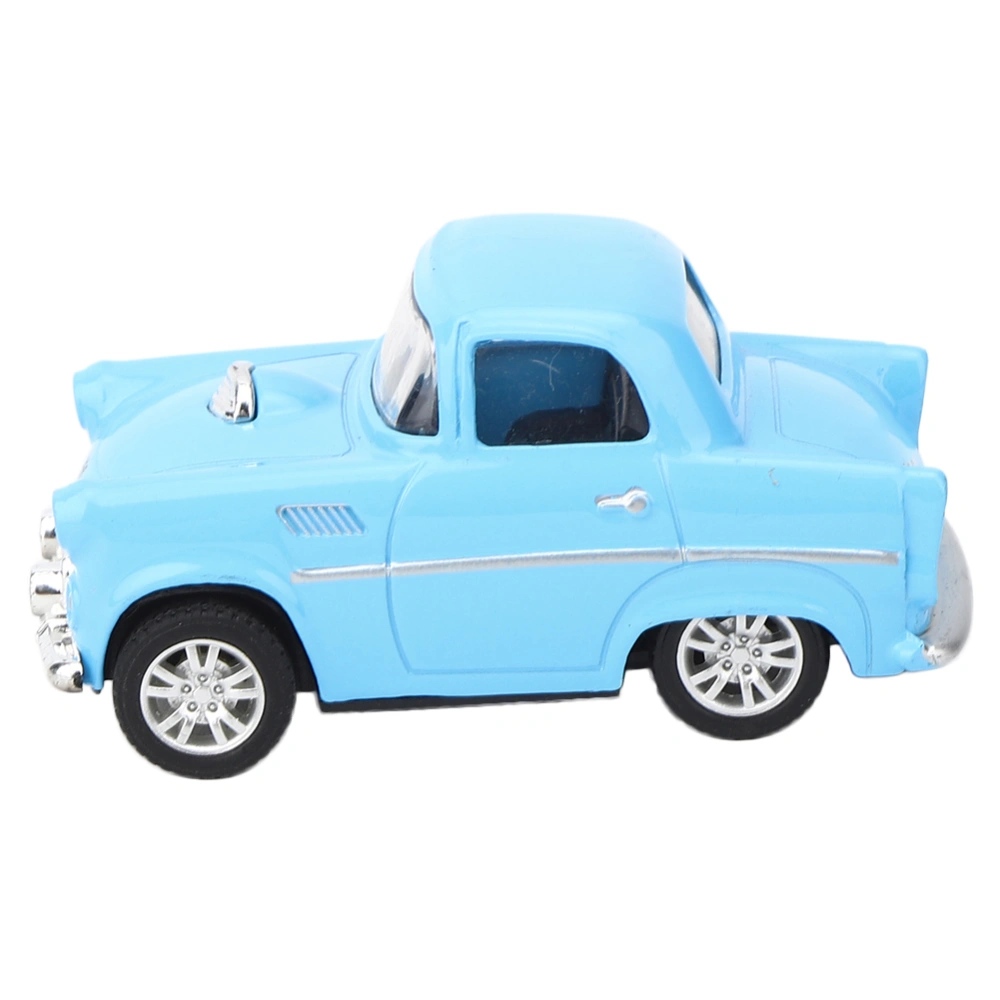 Alloy Car Toy Vintage Simulation Vehicle Model Children Kid Pull Back Vehicle Toy(Blue )