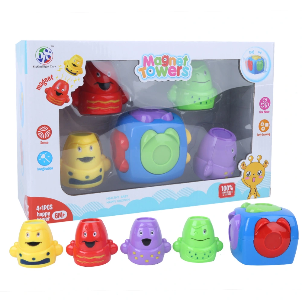 Cute Cartoon Stacking Toy Children Colorful Educational Early Learning Toy GameStacking Toy