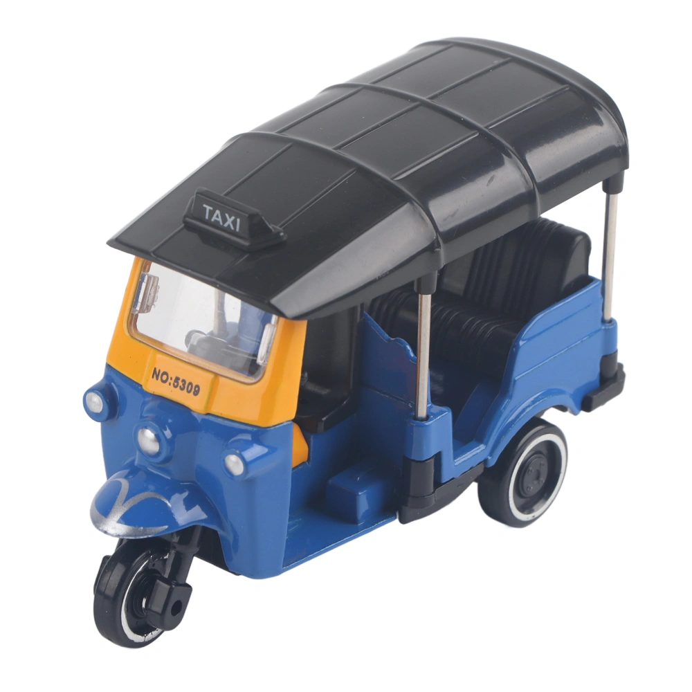 Alloy Tricycle Car Model Highly Simulation Children Vehicles Toy with Sliding FunctionBlue