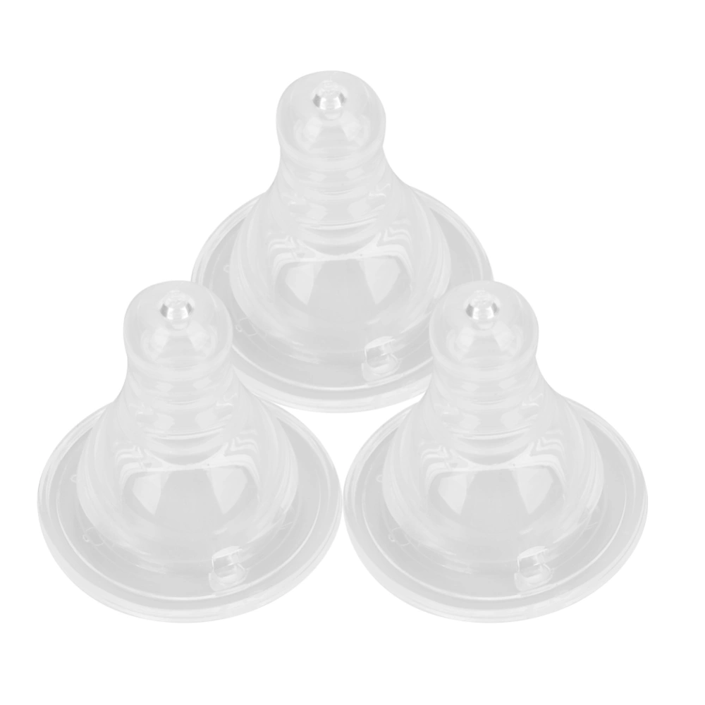 3pcs Baby Nipple Infant Food Grade Silicone Baby Pacifier Soothing Infant Nipple