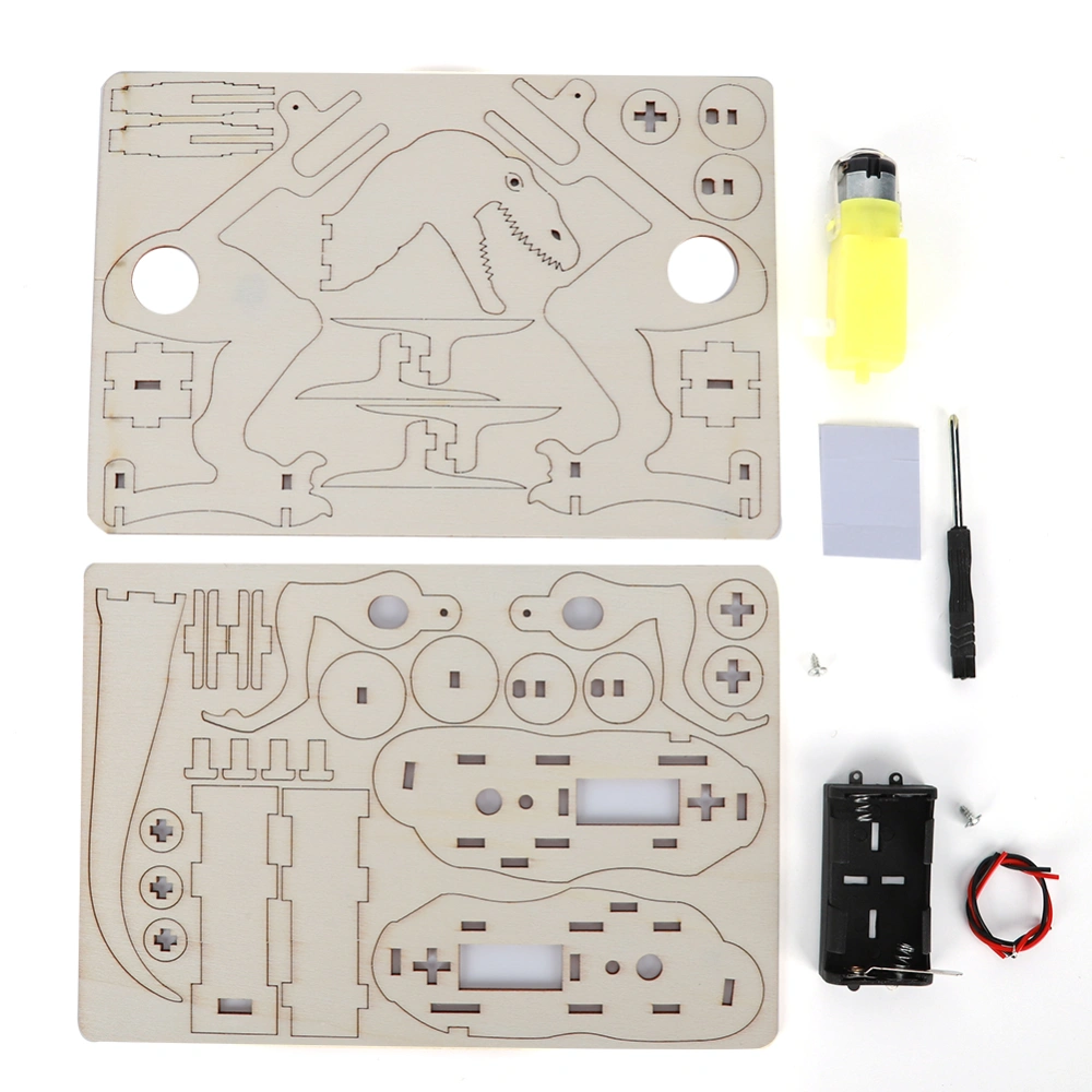 DIY Electric Walking Dinosaur Model Educational Students Science Experiment Toy SetAssembly Dinosaur