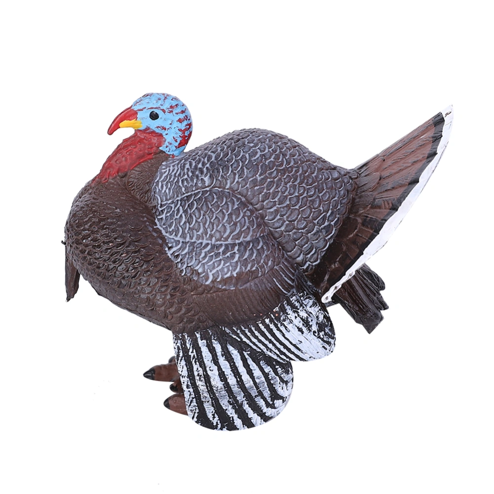 Simulation Animal Model Turkey Children Early Education Statue Toy Home Decoration