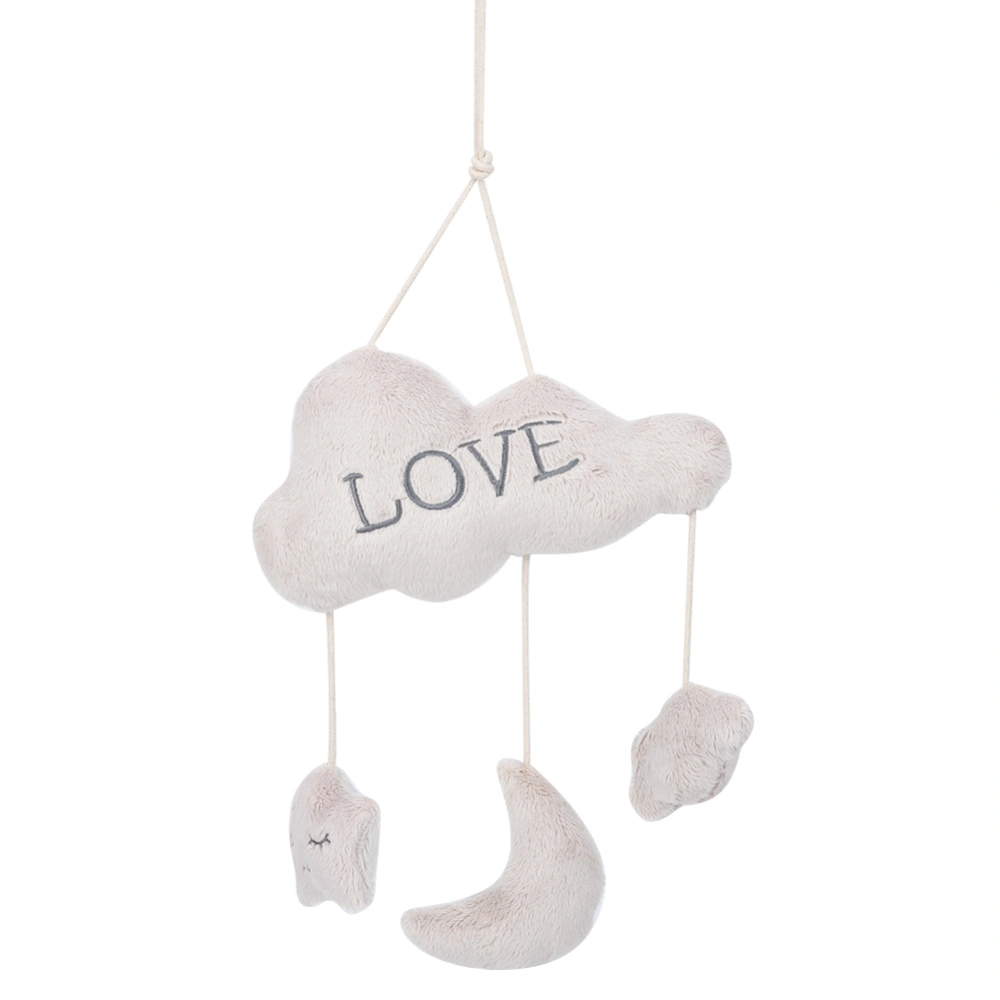 Infant Hanging Pendant Rattle Toy Baby Bed Stroller Hanging Rattle Comforting ToyClouds