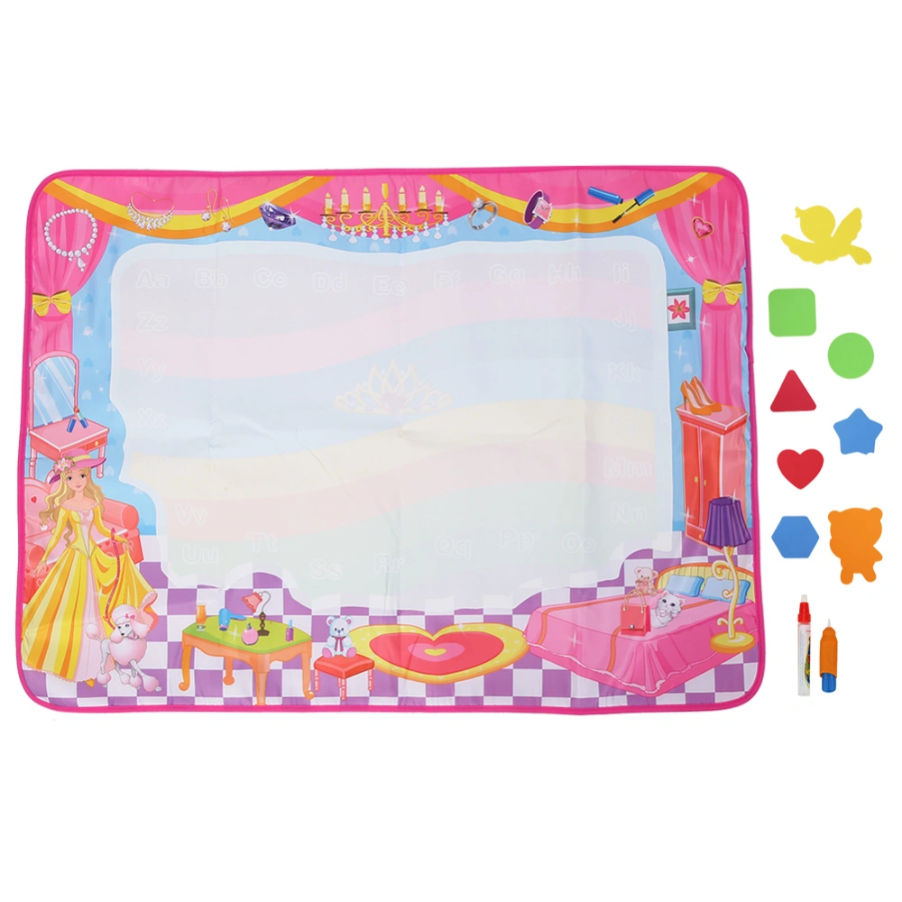 100 x 70cm Water Drawing Mat Painting Board with Drawing Pens Educational ToysPink Princess Drawing Mat