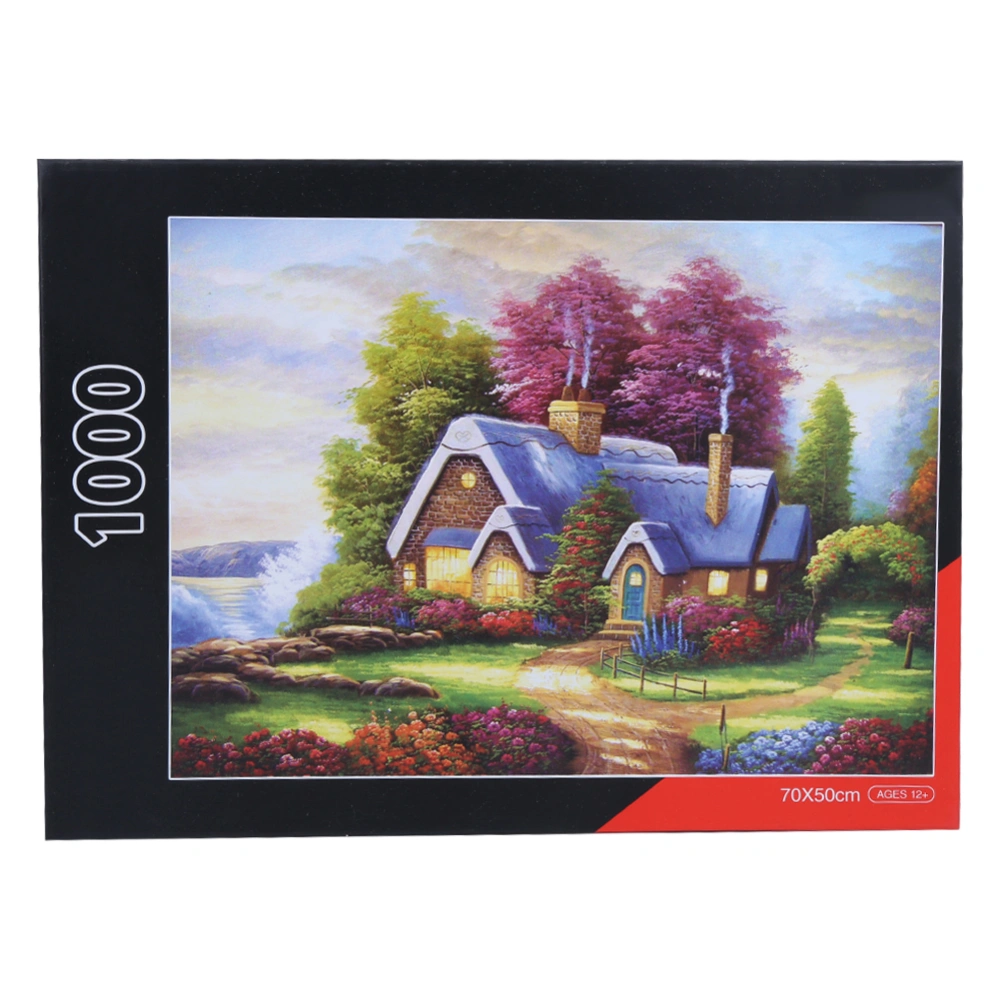 1000pcs Plane Puzzles DIY Paper Scenery Oil Painting Jigsaw Adult Educational Toys Gift88025