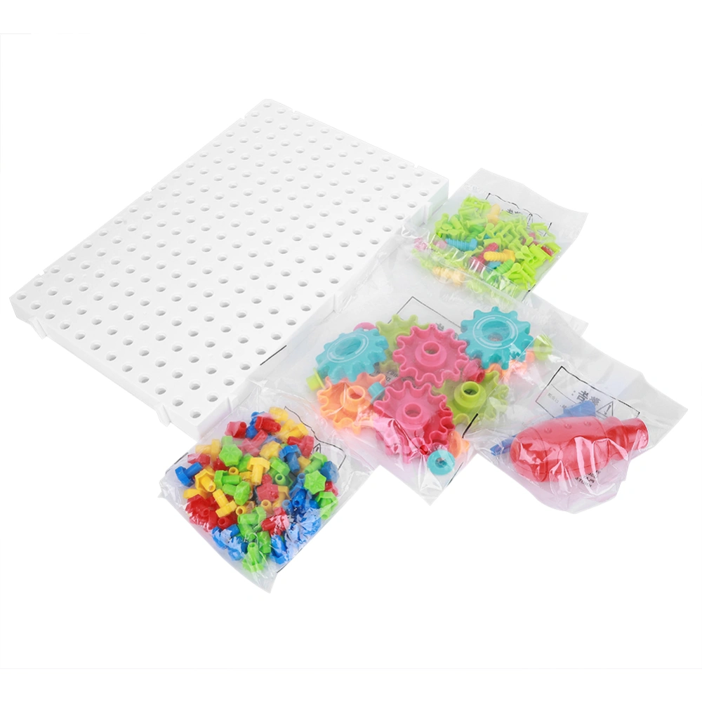 133pcs DIY Assembly Gear Chain Toy Children Educational Puzzle Assembly Toy