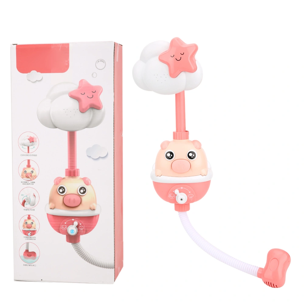 Shower Bath Toy Electric Children Bathing Pig Bathroom Shower Play Toy GiftRed