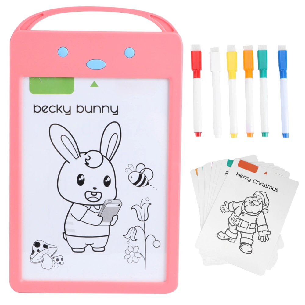 LCD Fluorescent Handwriting Board Drawing Writing Board Early Educational Painting Board ToyPink